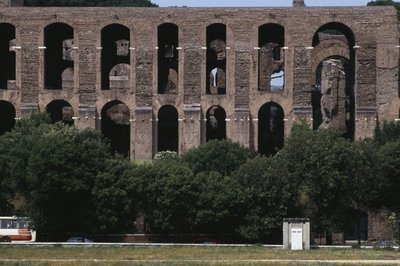 View of the Palatine from the Circus Maximus by Roman